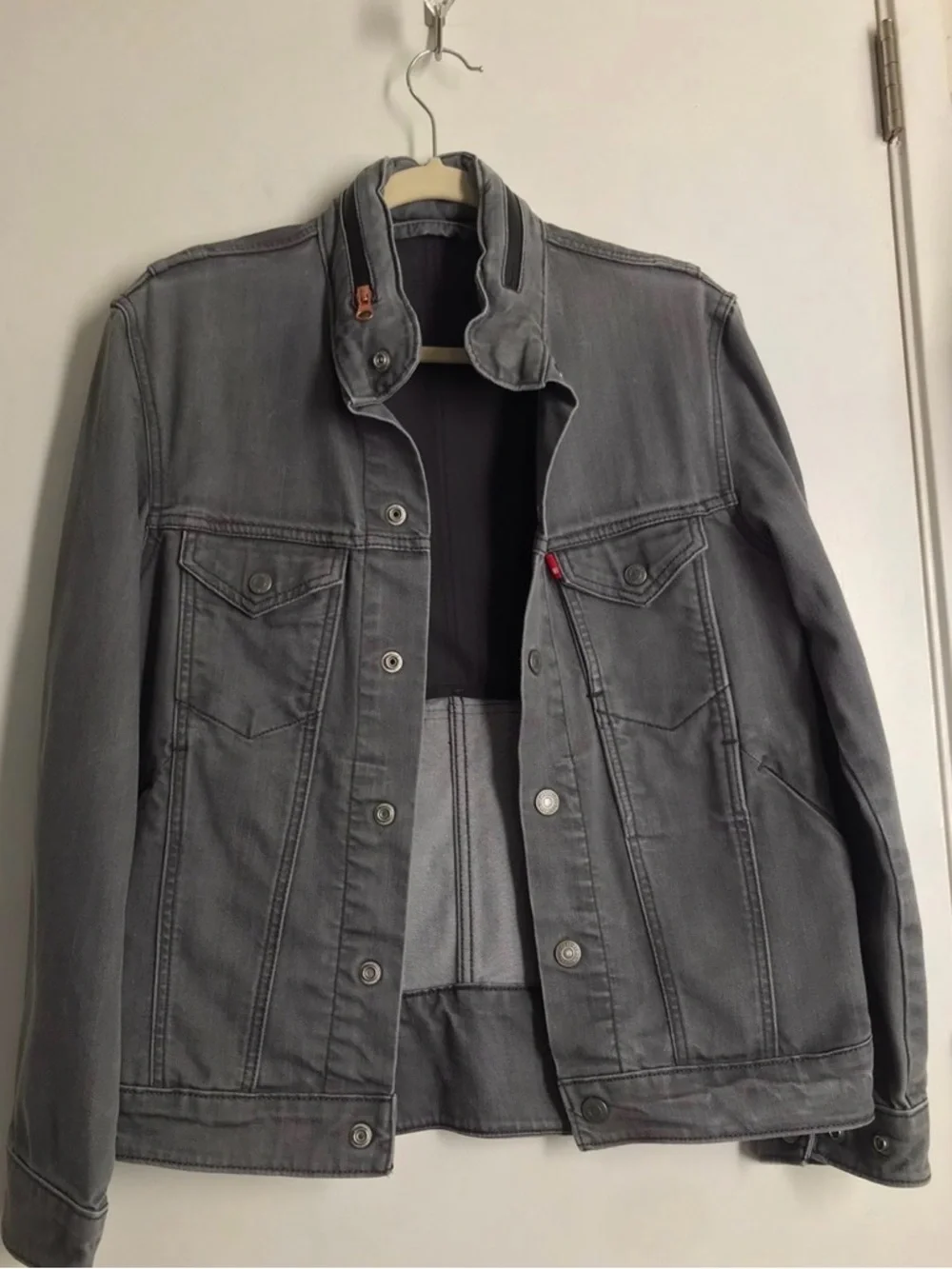 Levi’s Men’s Trucker Jacket Type 111 Grey In Size Xsmall - Picture 2 of 4